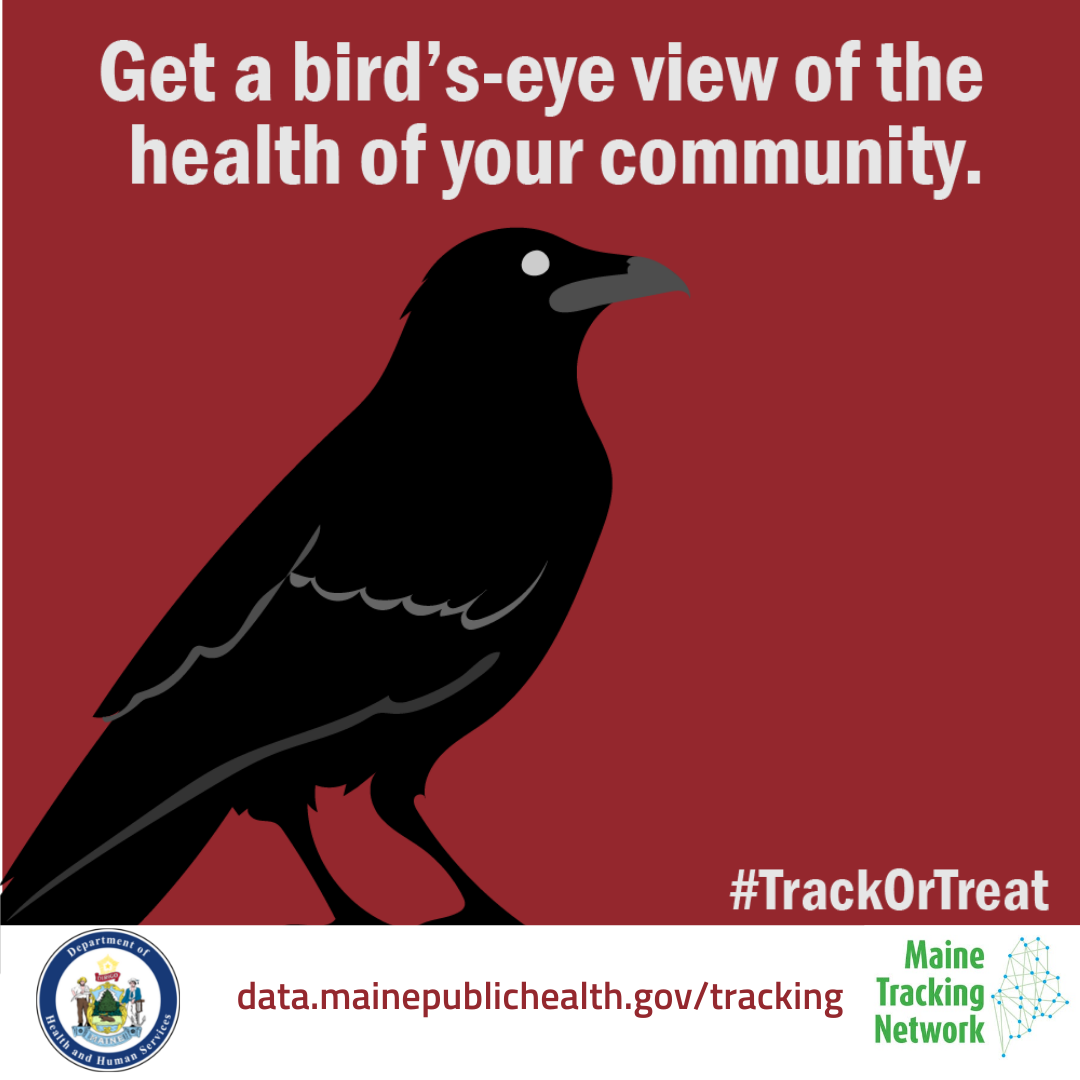 Get a bird's-eye view of the health in your community with a picture of a raven